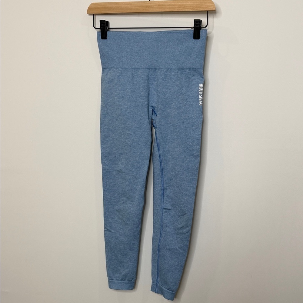 Gymshark Light Blue High-Waisted Leggings – Small
